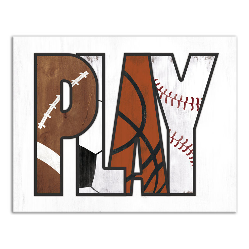 Art sur toile Bonner Play Sports, H 11 po x l 14 po x P 1,25 po