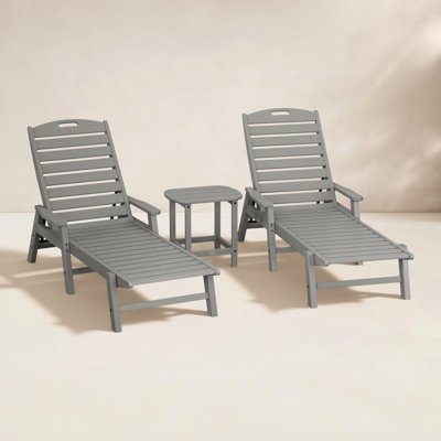 POLYWOOD® Nautical 2-Person Patio Seating Group