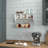 Thalha Wall Mounted Storage Rack with Upper Shelf, Wire Baskets, and Hooks-924157428