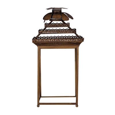 Lanterne classique en métal et verre rétro