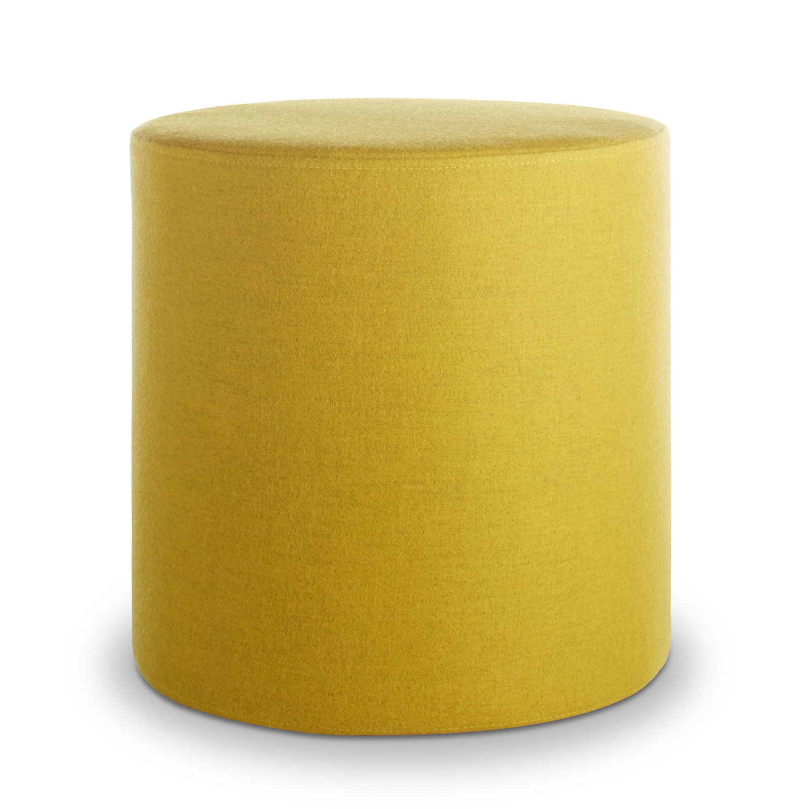 Bumper Upholstered Pouf, Vesper Citron