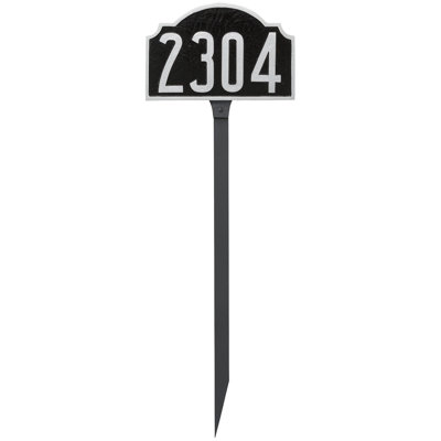 Plaque d'adresse de luxe sur 1 ligne