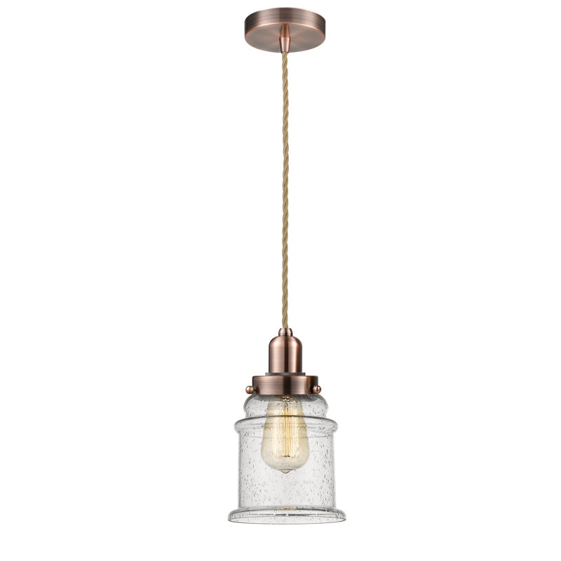 Webber 1 - Light Single Pendant, Antique Copper
