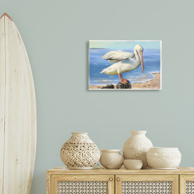 «Beach Scene Pelican» par D. Rust