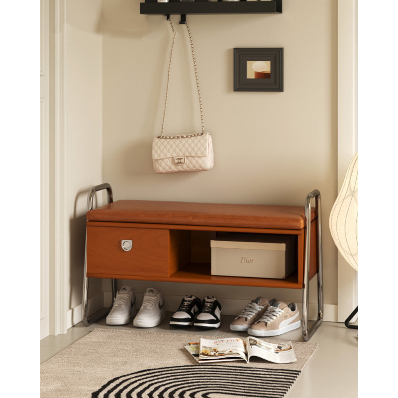 Banc de rangement Mid-Century
