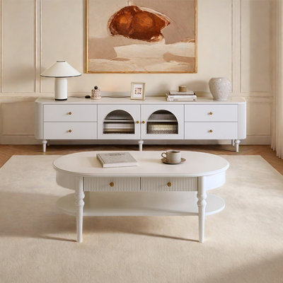 Table basse blanche simple