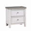 Table de chevet, table de chevet 1Pc avec 2 tiroirs