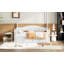 Lit de jour en bois avec lit gigogne simple, lit de jour extensible avec deux tiroirs de rangement-1168297636