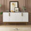  Modern 4-Door Sideboard Buffet Cabinet with Gold Metal Handles for Dining Room, Bedroom or Hallway-404116607