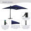 Parasol rectangulaire suspendu en porte-à-faux à manivelle 157,48 po x 118,11 po Soheir inclus-2142906689
