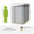 Metal Lean-to Storage Shed-98251115-98251114