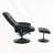 PU Leather Massage Reclining Chair with Ottoman-2105266457