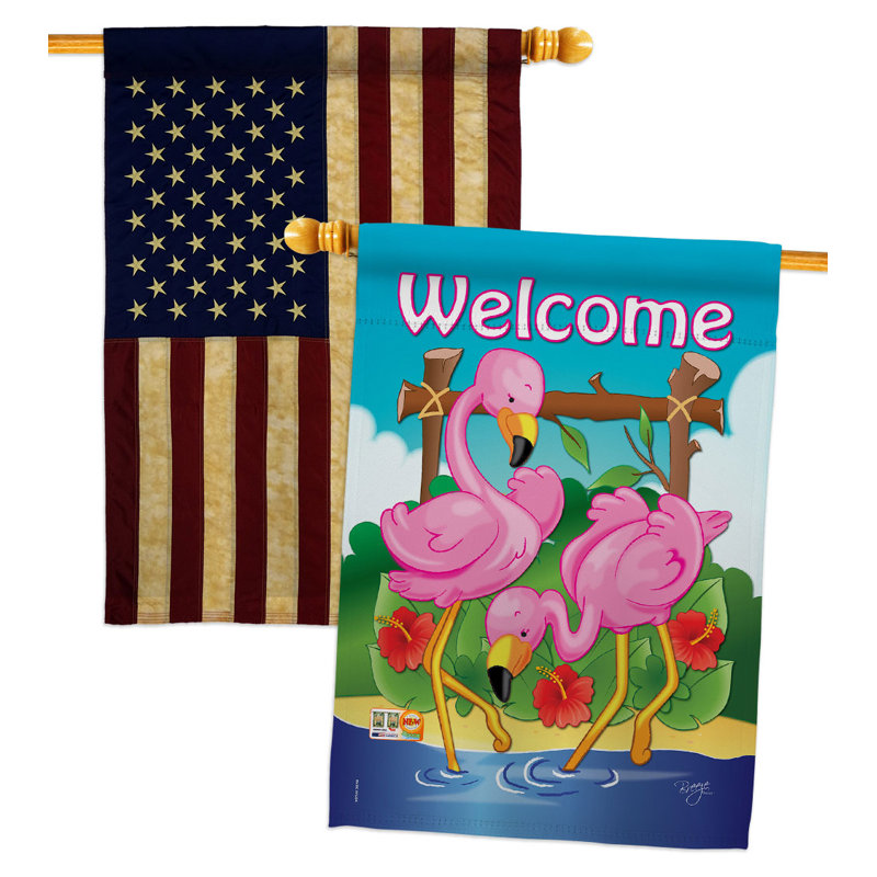 Double Sided 40'' H x 28'' W Polyester House Flag
