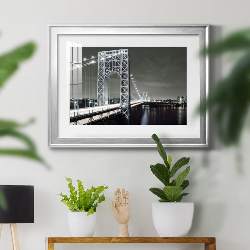 City Lights - Photographie avec cadre photo, H 18,5 po x l 24,5 po x P 1,5 po, Cadre argenté
