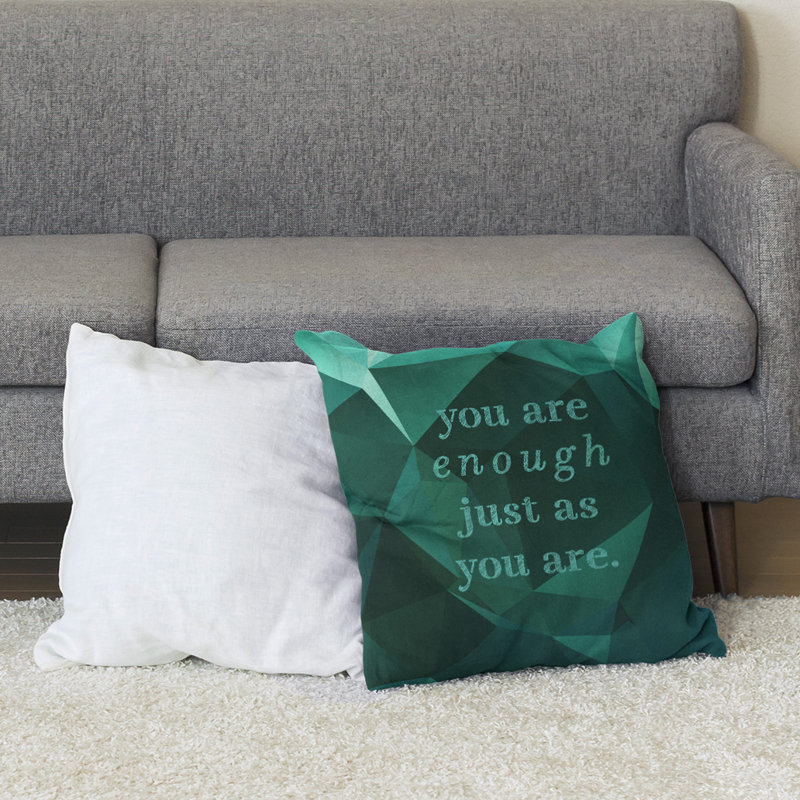 Coussin de sol en pierre précieuse you are so, Vert émeraude, H 36 po x l 36 po