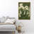 White Poppies and Spikes Canvas Print Wall Art - Elegant Botanical Decor for Living Room or Entryway-115239979-115239980-115239987