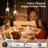  Home Clear Acrylic Glass-Shape Smart Rgb Pendant Light