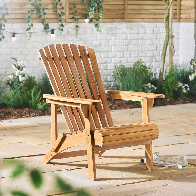 Hudson Wooden Adirondack Garden Chair