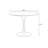 Walnut Round Solid Wood Dining table-1716437820