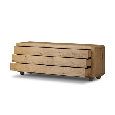 Sheldon 6 Drawer Dresser-Worn Oak