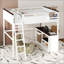 Grand lit mezzanine avec bureau