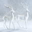 Poldi Decorative Resin Deer Figurines, Set of 2