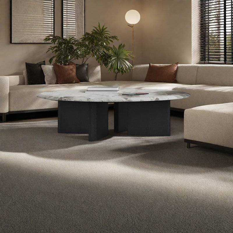 Table basse minimaliste, moderne et simple, H 11 po x l 35,4 po x P 35,4 po