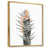 Toile avec cadre flottant or
