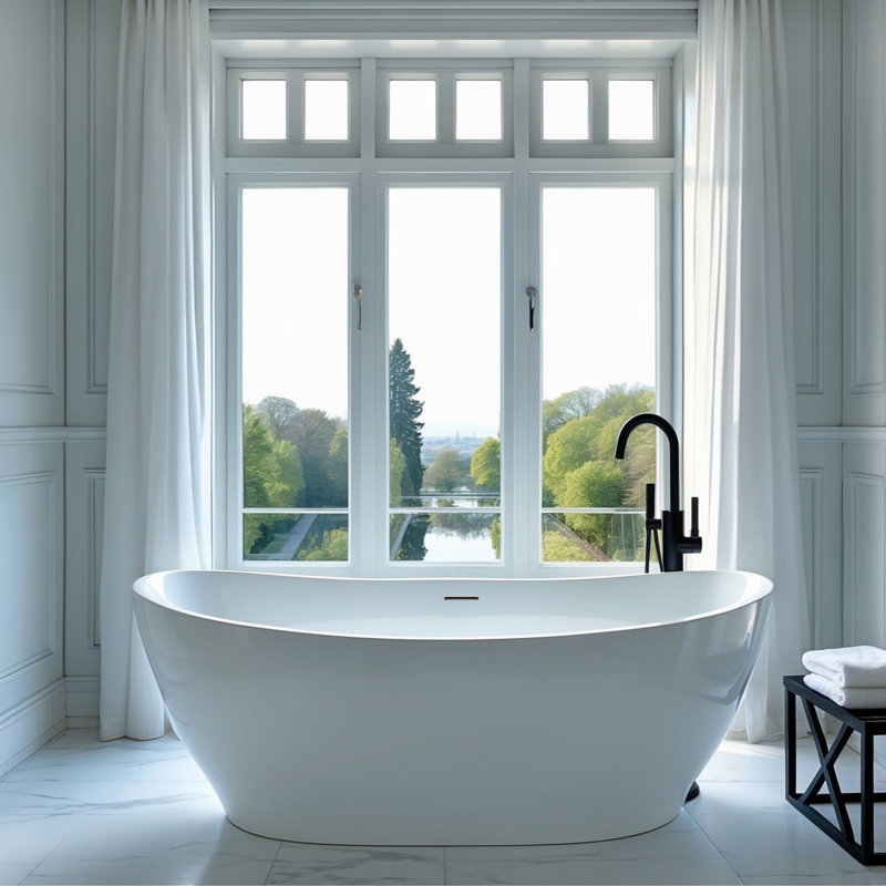 1700mm x 650mm Freestanding Acrylic Bathtub