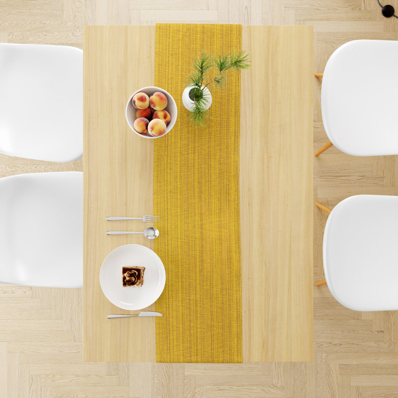 Aaronjacob Cotton Rectangle Table Runnner, Dijon