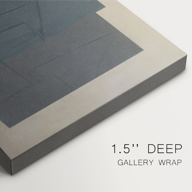 Soft Slate II -Gallery Wrapped Cavas, 12" H x 18" W