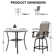 4 Person Patio Swivel Counter-height Dining Set