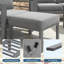 Ensemble de 2 coussins de patio en métal de 22 po-1599922068-1599922069