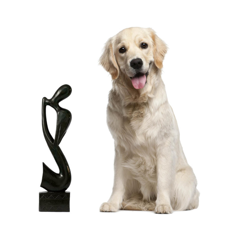 Man and Sax Wood Statue