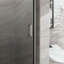 Porte de douche pivotante, porte de douche en verre trempé épais de 1/4 po, conception semi-sans cadre-124566480