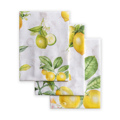 Ensemble de 3 serviettes à thé Limoncello
