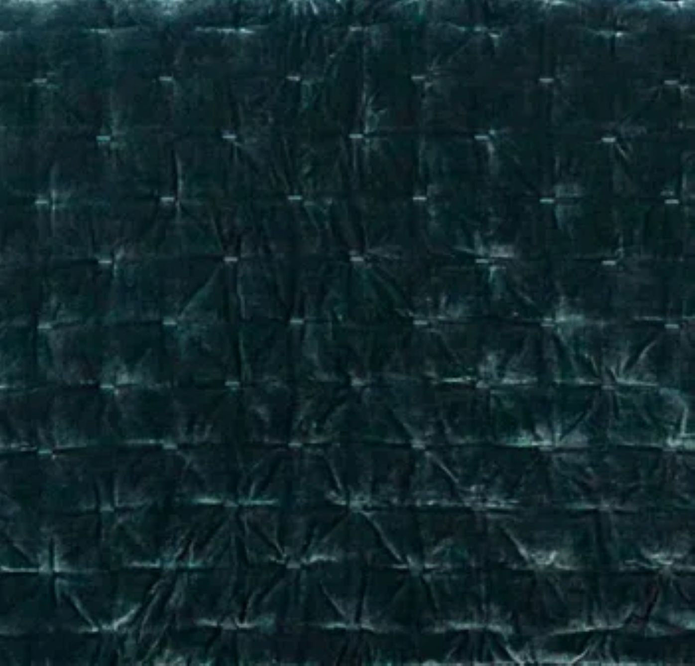 Stella Faux Silk Velvet Classic Chic Modern Rustic Romantic Western 1 Piece Quilt, Queen Quilt, Storm Blue