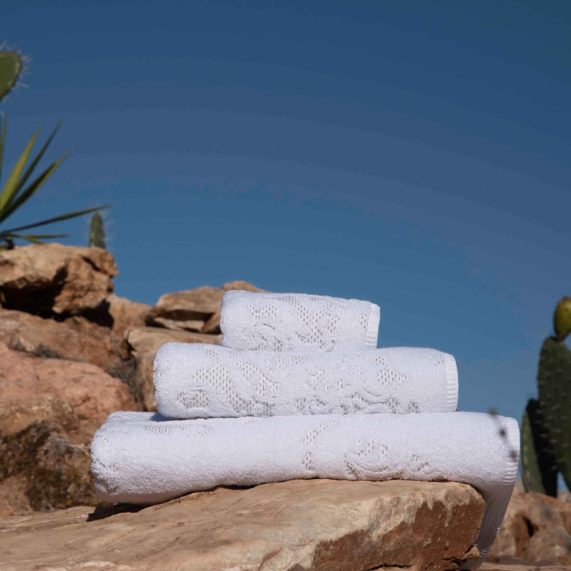 Iris Waffle Hand Towel, 18" W x 30" L