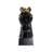 Black and Gold Ceramic Horse Sculpture 12"