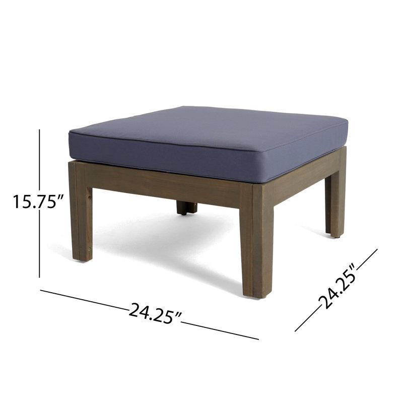 3 en forme de L pour l'extérieur - structure en bois avec canapé modulaire en bois et gris, table basse