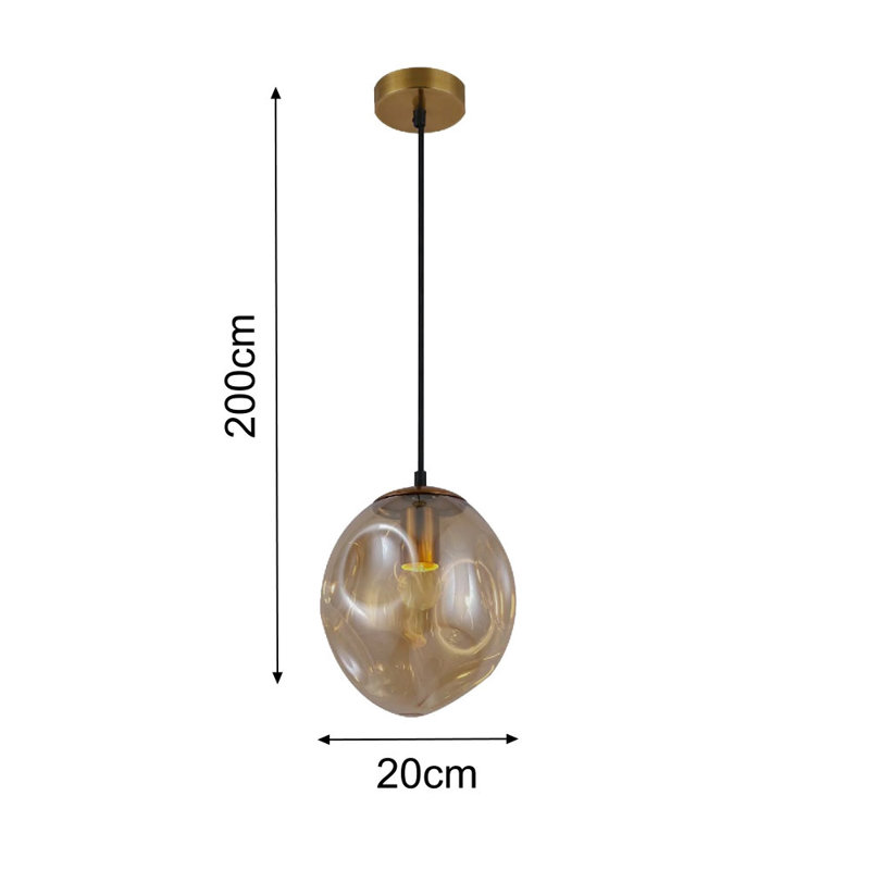 Anijha 1 - Light Antique Brass Pendant