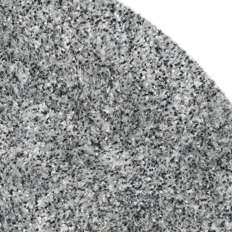 Tapis performance touffeté à la main à poil long Coltan, Rond 5 pi
