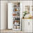 Freestanding 67-Inch Kitchen Pantry Cabinet with 4-Door Storage and Adjustable Shelves, Distressed Finish