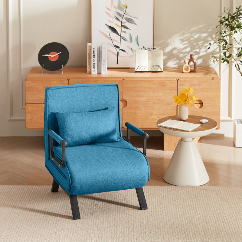 Canapé-lit de futon pliable, Bleu
