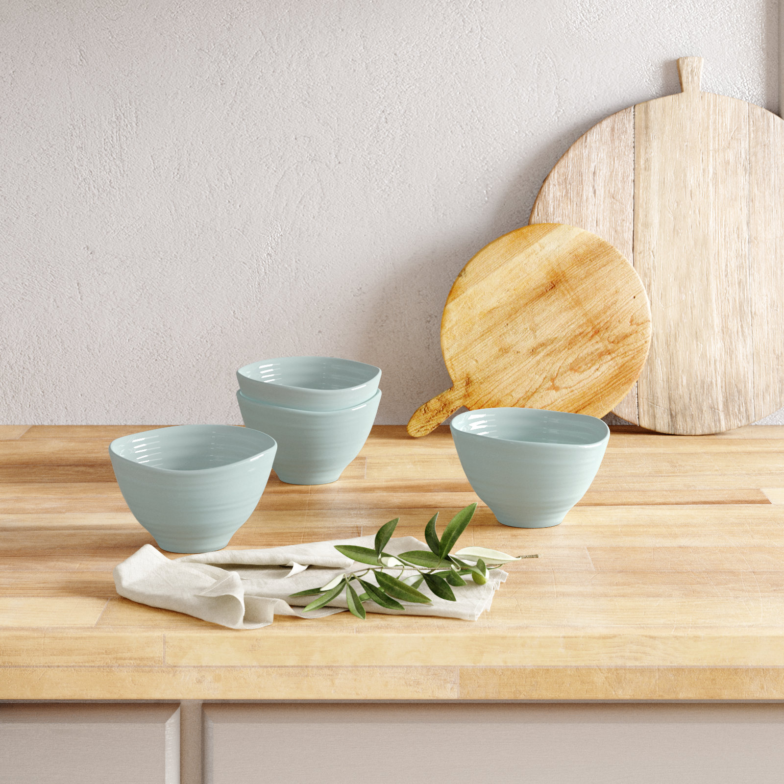 Portmeirion Sophie Conran Small Footed Bowl 4.5"X 2.5", Celadon