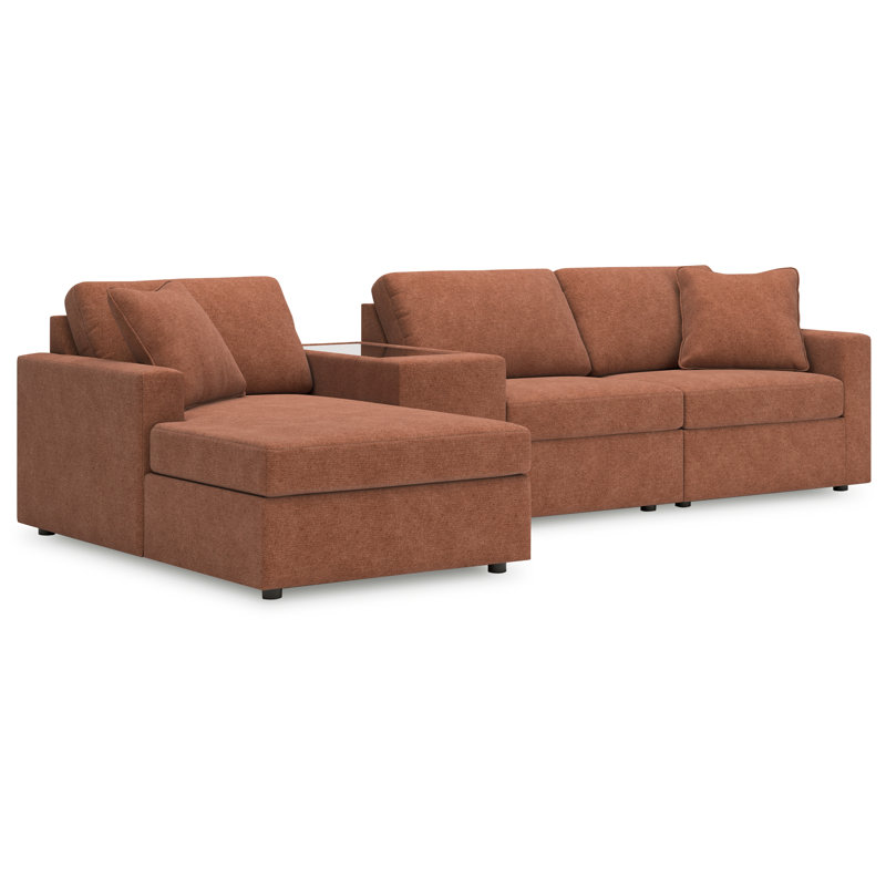 Canapé modulaire 4 pièces avec méridienne Modmax, Orienté à gauche (vu de face)