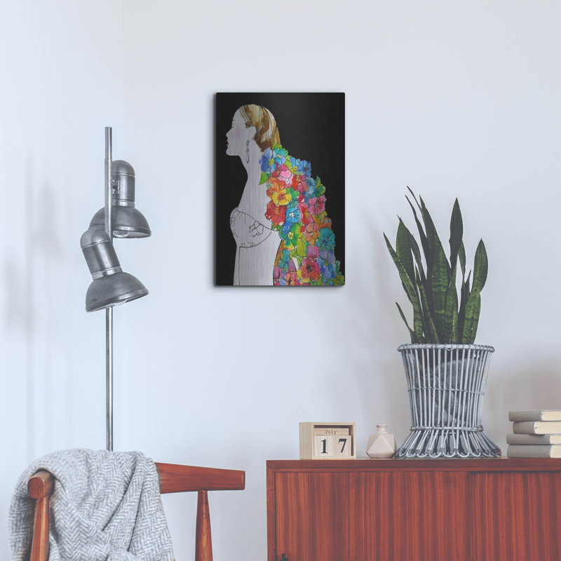 " Flower Hair " by Schuyler Rideout, 24" H x 16" W