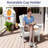 All-Weather HDPE Folding Adirondack Chair Outdoor Patio Fire Pit Chair with Cup Holder-26980006