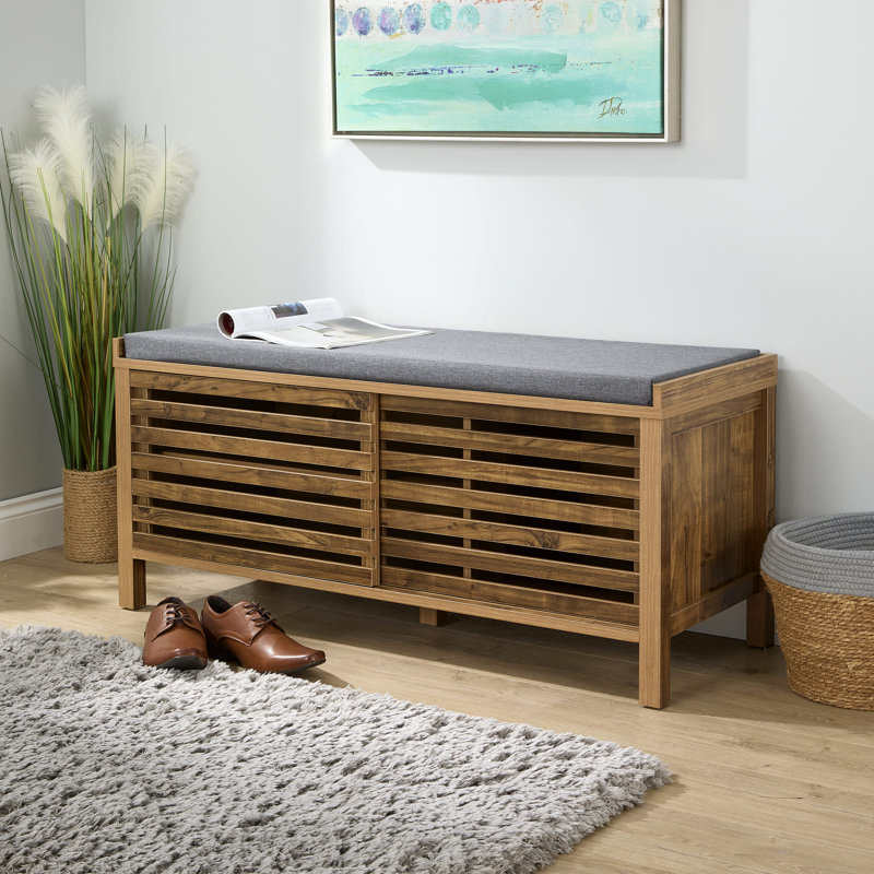 Angelito Fabric Upholstered Storage Bench