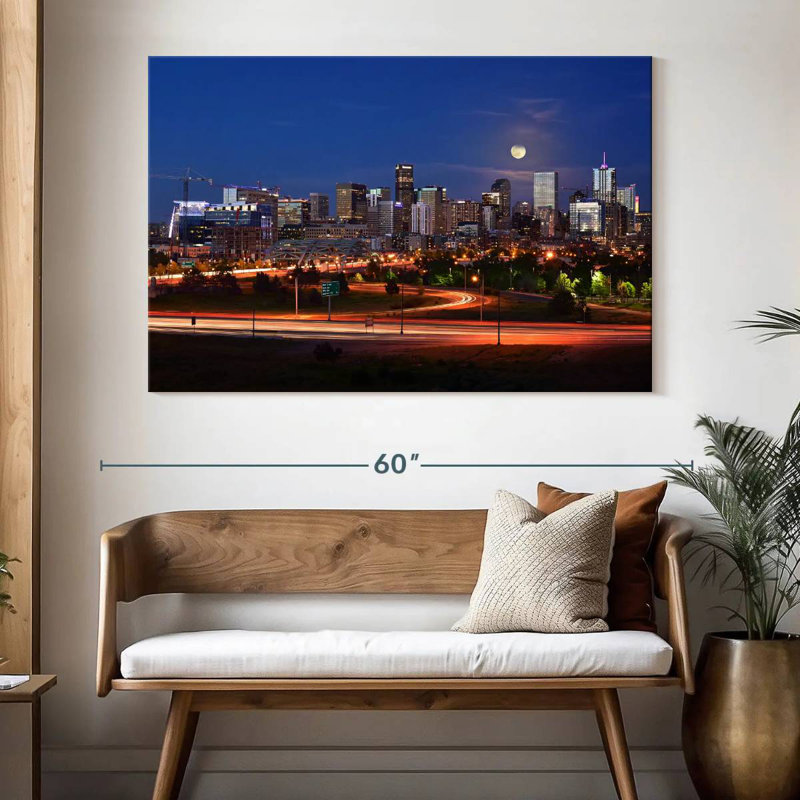 Nicci Denver City Light Trails, 34" H x 51" W